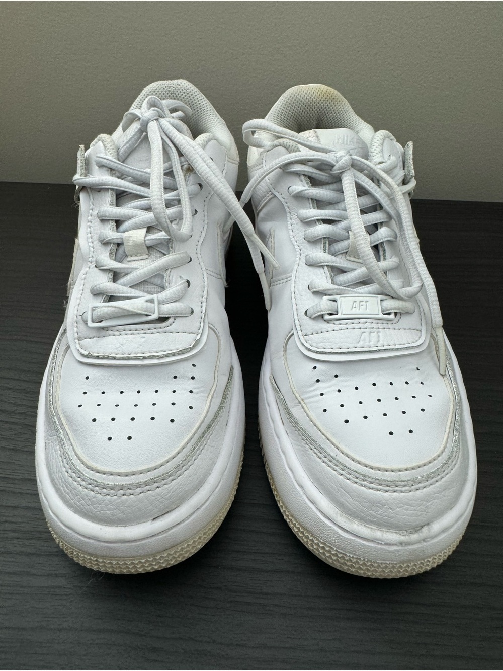 Nike Air Force 1 Shadow White Sneakers Size 7.5 - Picture 4 of 14